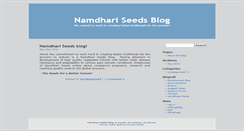 Desktop Screenshot of blog.namdhariseeds.com